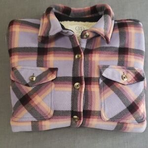 Sage Women's Plaid Sweater - Purple and Pink